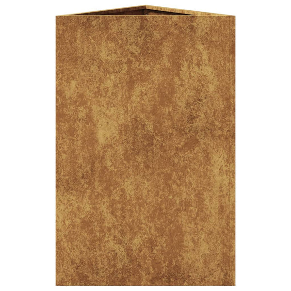 Corten teräs puutarhakukkalaatikot Amelita 50x43x75cm (2kpl kolmio)