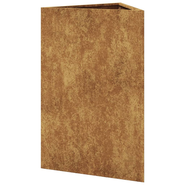 Corten teräs puutarhakukkalaatikot Amelita 50x43x75cm (2kpl kolmio)
