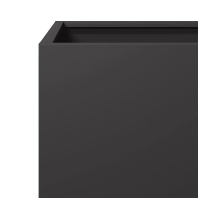 Puutarhakukkalaatikot 2 kpl musta 30x30x30 cm teräs