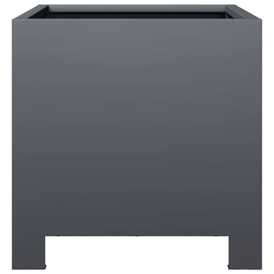 Puutarhakukkalaatikot 2 kpl antrasiitti 30x30x30 cm teräs