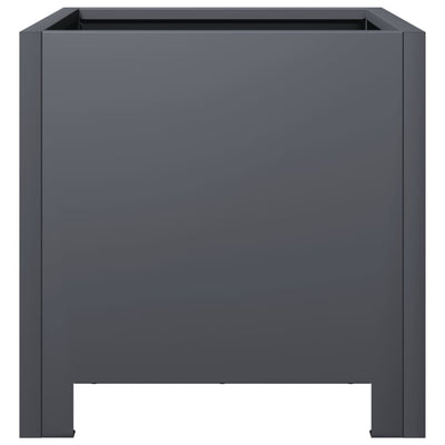 Puutarhakukkalaatikot 2 kpl antrasiitti 30x30x30 cm teräs