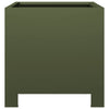Oliivinvihreä puutarhakukkalaatikko Magheti 30x30x30cm (teräs)