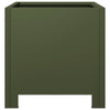Oliivinvihreä puutarhakukkalaatikot Magheti 30x30x30cm (2 kpl teräs)