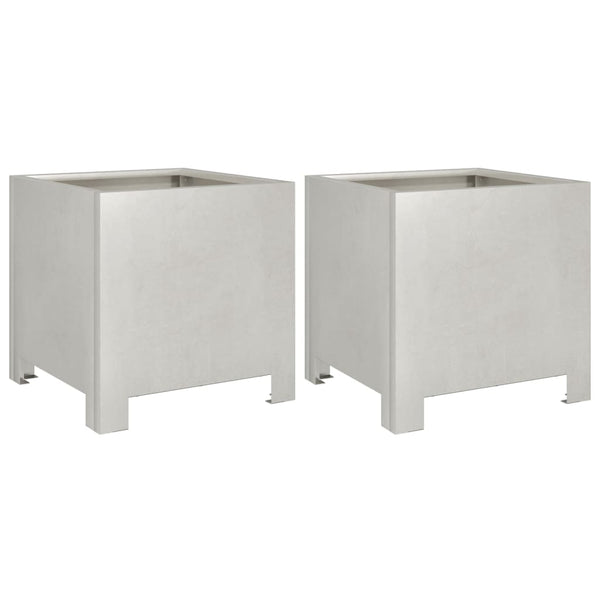 Puutarhakukkalaatikot Magheti 30x30x30cm (2 kpl ruostumaton teräs)