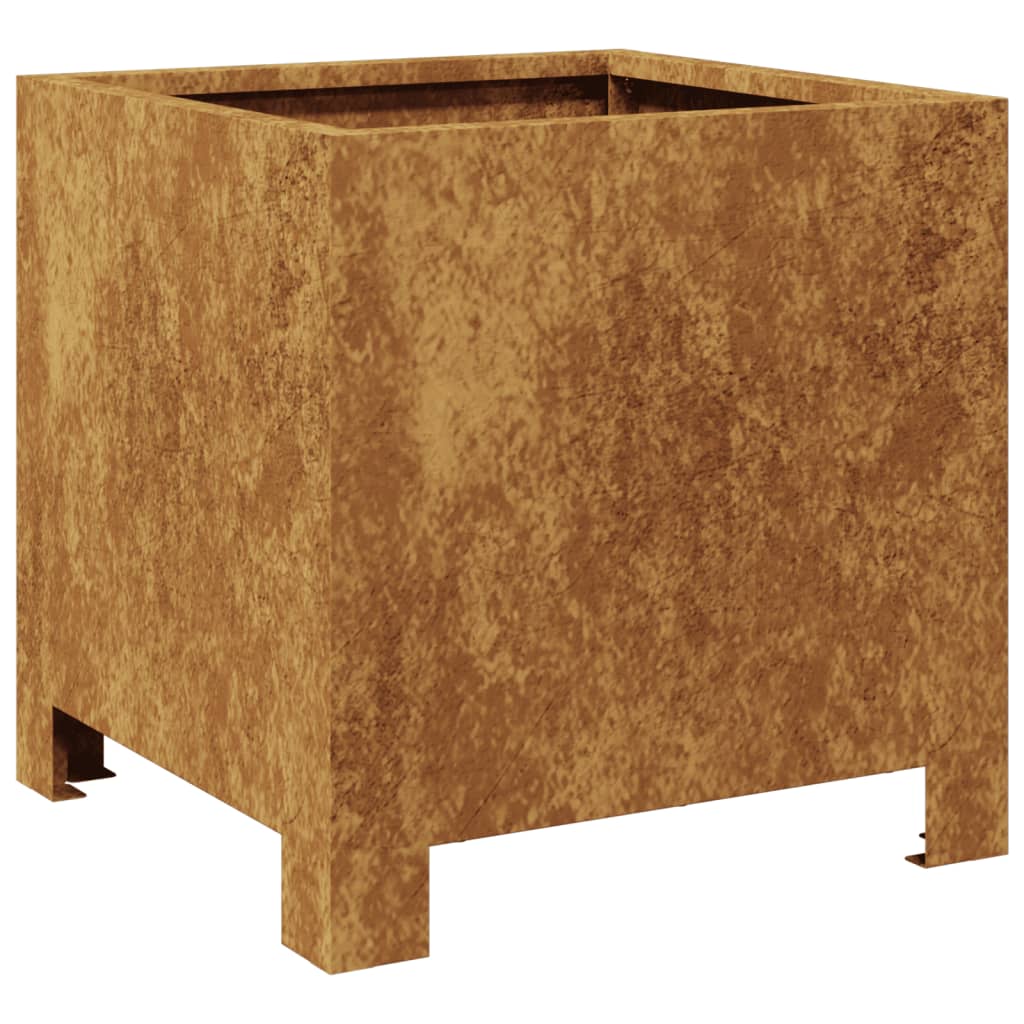 Corten teräs puutarhakukkalaatikot Magheti 30x30x30cm (2 kpl)