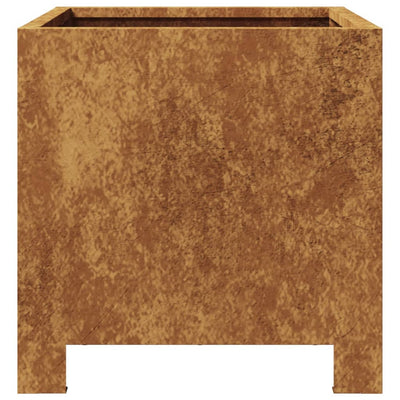 Puutarhakukkalaatikot 2 kpl 30x30x30 cm Corten teräs