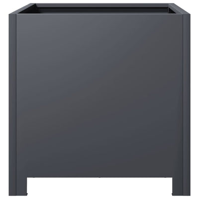 Puutarhakukkalaatikot 2 kpl antrasiitti 40x40x40 cm teräs