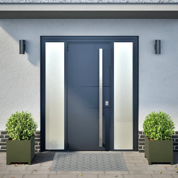 Oliivinvihreä puutarhakukkalaatikot Magheti 40x40x40cm (2 kpl teräs)