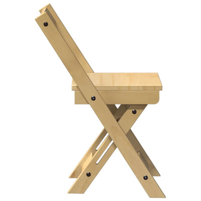 Ruskea ruokapöydän tuolit taitettavat Coca (4 kpl corona mänty)