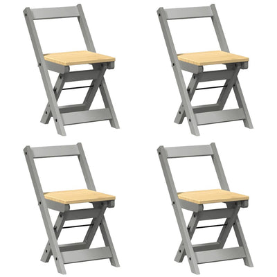 Harmaa ruokapöydän tuolit taitettavat Coca (4 kpl corona mänty)