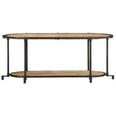 TV-taso 100x42x40 cm täysi karkea mangopuu