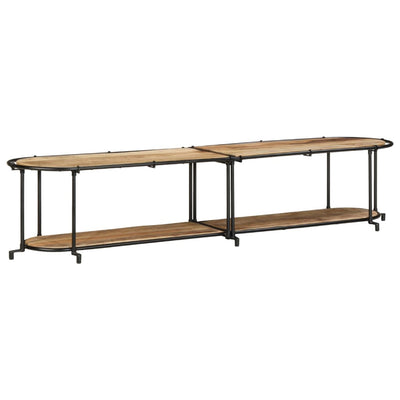 TV-taso 200x42x40 cm täysi karkea mangopuu