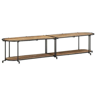 TV-taso 200x42x40 cm täysi karkea mangopuu