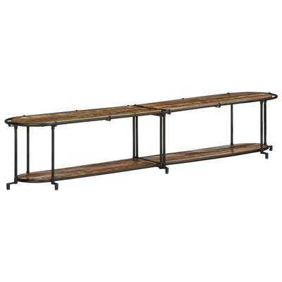 TV-taso 200x42x40 cm kierrätetty täysi puu