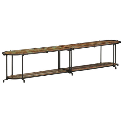 TV-taso 200x42x40 cm kierrätetty täysi puu