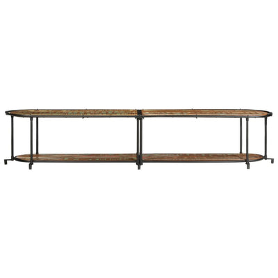 TV-taso 200x42x40 cm kierrätetty täysi puu