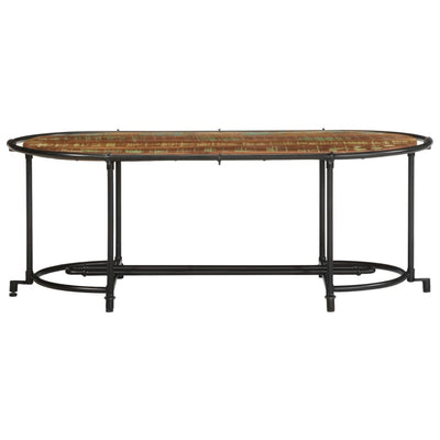 Sohvapöytä 110x55x40 cm täysi kierrätetty