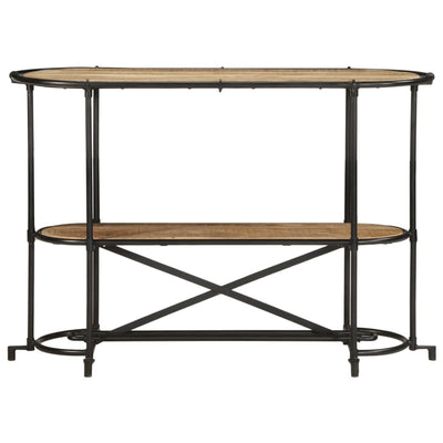 konsolipöytä 110x42x76 cm massiivipuuta karkea mango