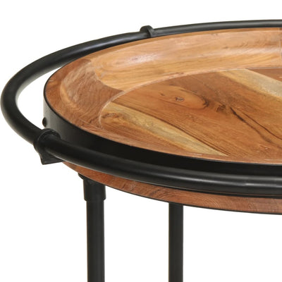 Sivupöytä Kira Ø55x83cm (akasiapuu)