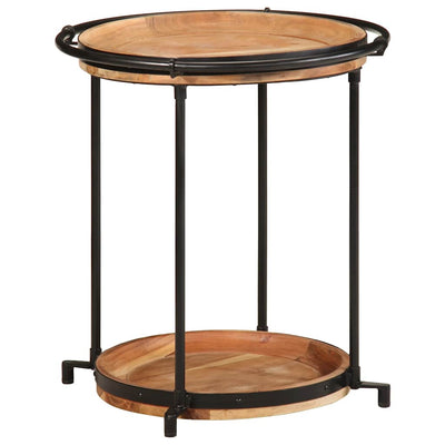 Sivupöytä Bohumil Ø55x60cm (massiivipuu akaasia)