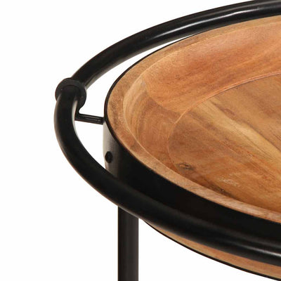 Sivupöytä Bohumil Ø55x60cm (massiivipuu akaasia)