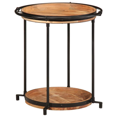 Sivupöytä Bohumil Ø55x60cm (massiivipuu akaasia)