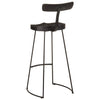 baarituolit 2 kpl musta 49x43x103 cm massiivipuu mango