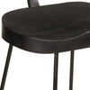 baarituolit 2 kpl musta 49x43x103 cm massiivipuu mango