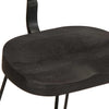 Baarijakkarat 2 kpl musta 49x43x79 cm täysi mangopuu
