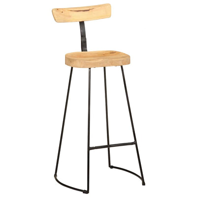 Baarijakkarat 2 kpl 49x43x103 cm täysi mangopuu