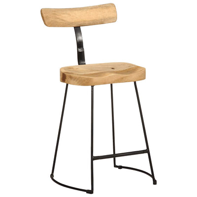 Baarijakkarat 2 kpl 49x43x79 cm täysi mangopuu