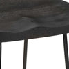 Baarijakkarat 2 kpl musta 45x40x78 cm täysi mangopuu