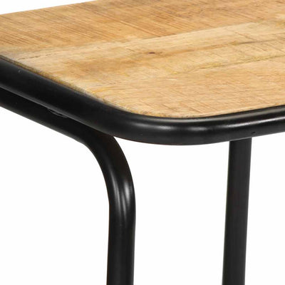 Baarituolit Aktuell 46x35,5x80cm (2 kpl massiivipuuta karkea mango)