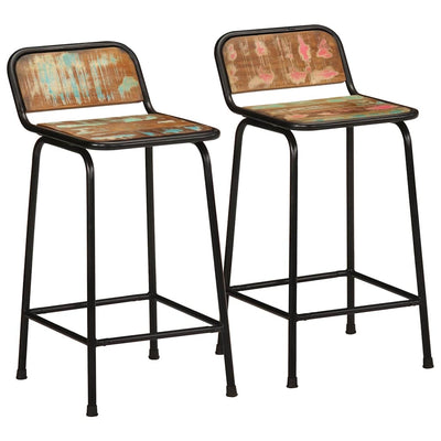 Baarijakkarat 2 kpl 46x35,5x80 cm massiivipuu kierrätetty