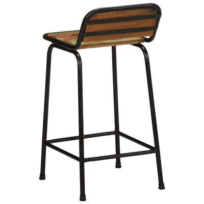Baarijakkarat 4 kpl 46x35,5x80 cm massiivipuu kierrätetty