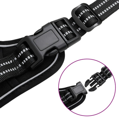 Musta koiran valjaat Ilmas M (heijastavat raidat säädettävä)