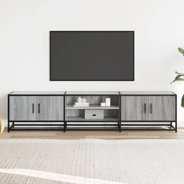 Sonoma harmaa TV-taso 180x35x41 cm teknisestä puusta