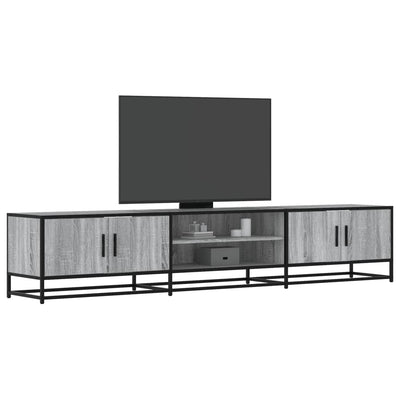 TV-taso harmaa Sonoma 210x35x41 cm tekninen puu