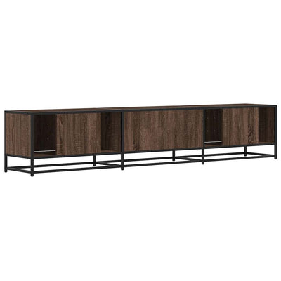 TV-taso ruskea tammi 210x35x41 cm tekninen puu
