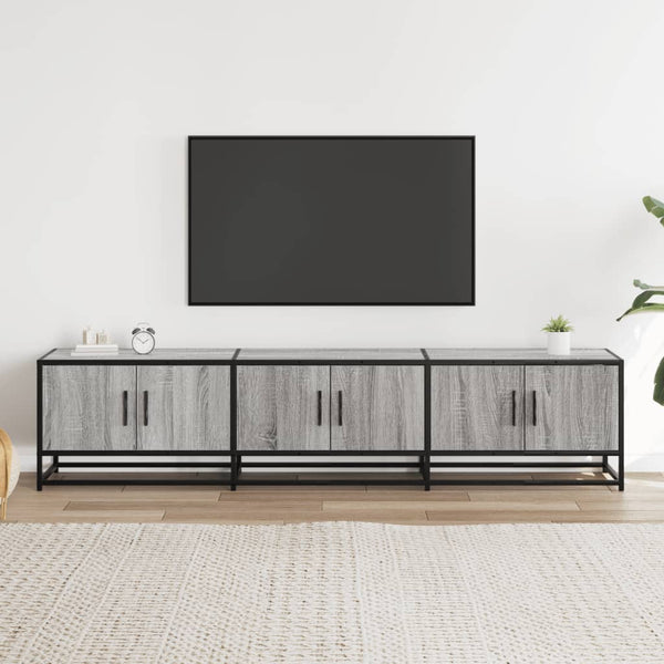 Harmaa Sonoma TV-taso 180x35x41 cm teknisestä puusta