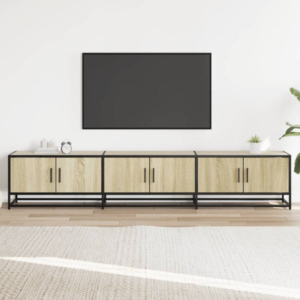 TV-taso Sonoma-tammi 210x35x41 cm tekninen puu