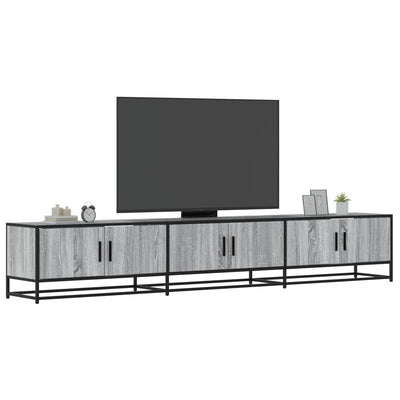 TV-taso harmaa Sonoma 240x35x41 cm tekninen puu