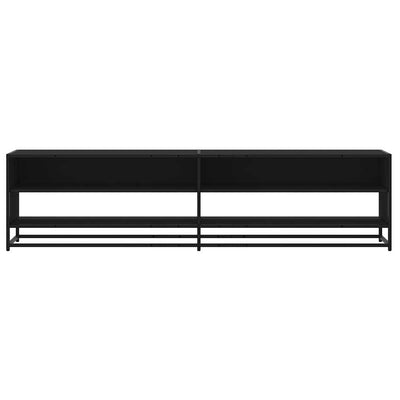 TV-taso musta 180,5x40x46 cm tekninen puu