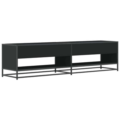 TV-taso musta 180,5x40x46 cm tekninen puu