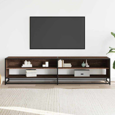 TV-taso ruskea tammi 180,5x40x46 cm tekninen puu