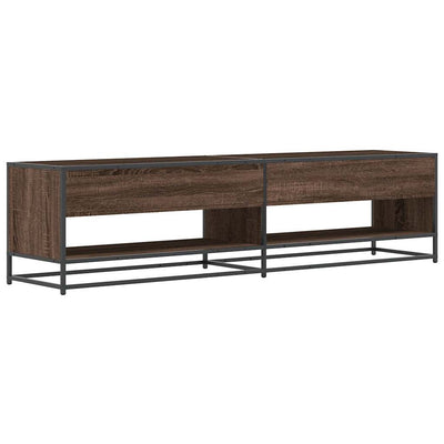 TV-taso ruskea tammi 180,5x40x46 cm tekninen puu