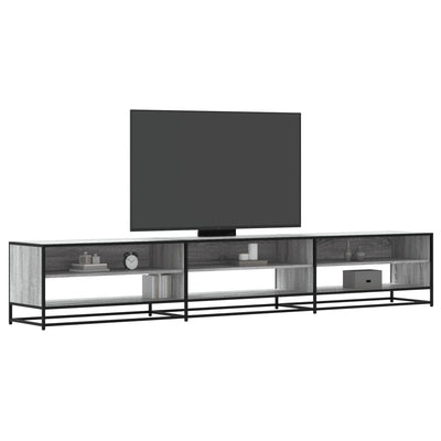 Harmaa tv-taso Mibela 270x40x46cm (puinen)