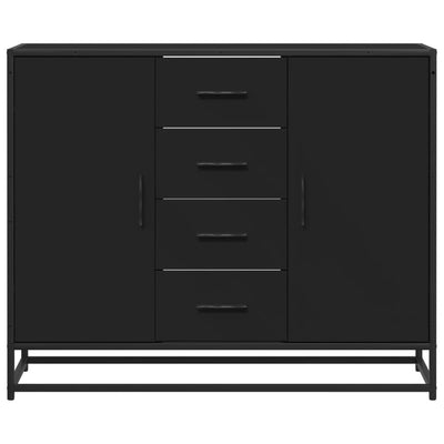 Senkki musta 92x35x76 cm tekninen puu