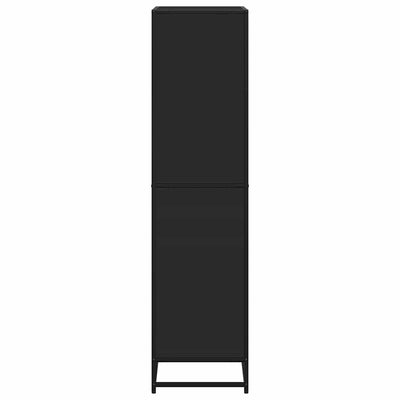 Kirjahylly musta 60x35x139 cm tekninen puu