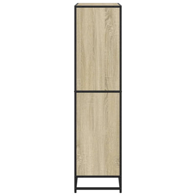 Kirjahylly Sonoma-tammi 80,5x35x139 cm tekninen puu